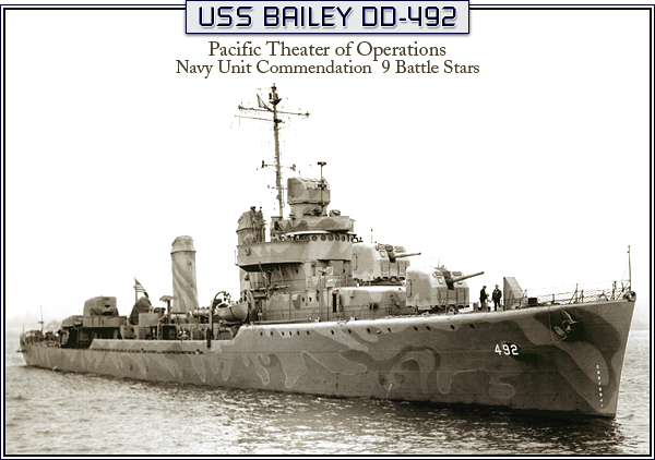 USS BAILEY HULL-8024 DELIVERY MAY 9th 1942